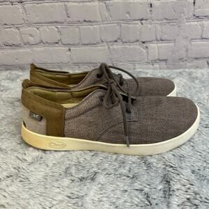 Chaco Davis Brown Tan Lace Up Loafers Size 8.5 Casual Shoes Sneakers